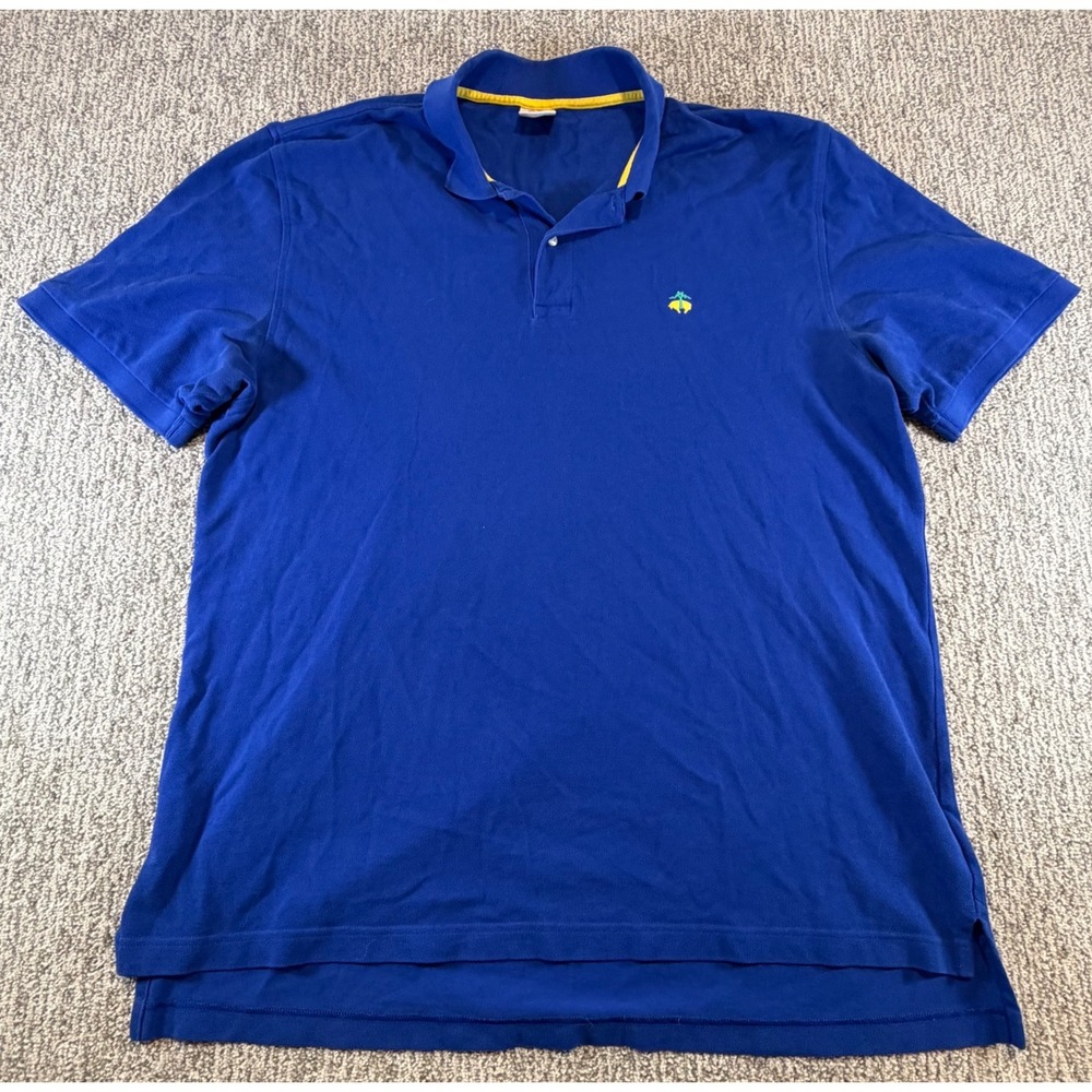 Brooks Brothers Polo Shirt‎ Mens XL Blue Performance Original Fit Cotton Pique